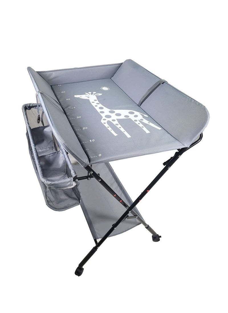 Everything For Kids - Foldable Baby Changing Table with Wheels and Storage Bag Nursery Organizer for Newborn Essentials - Image 1