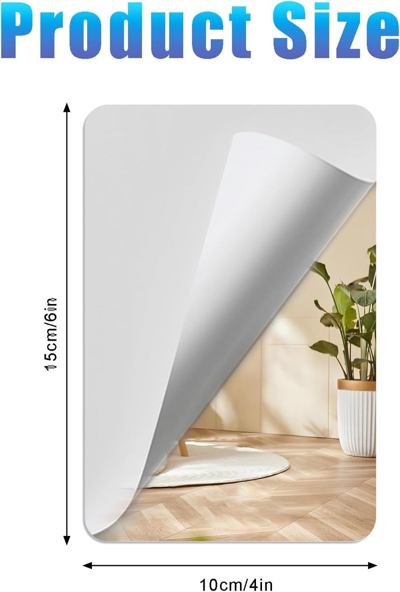 NEILL® Acrylic Mirror, Size - 4" x 6" Inch, Thickness - 2mm, Pack of 4 Pcs with Self Adhesive - Image 2