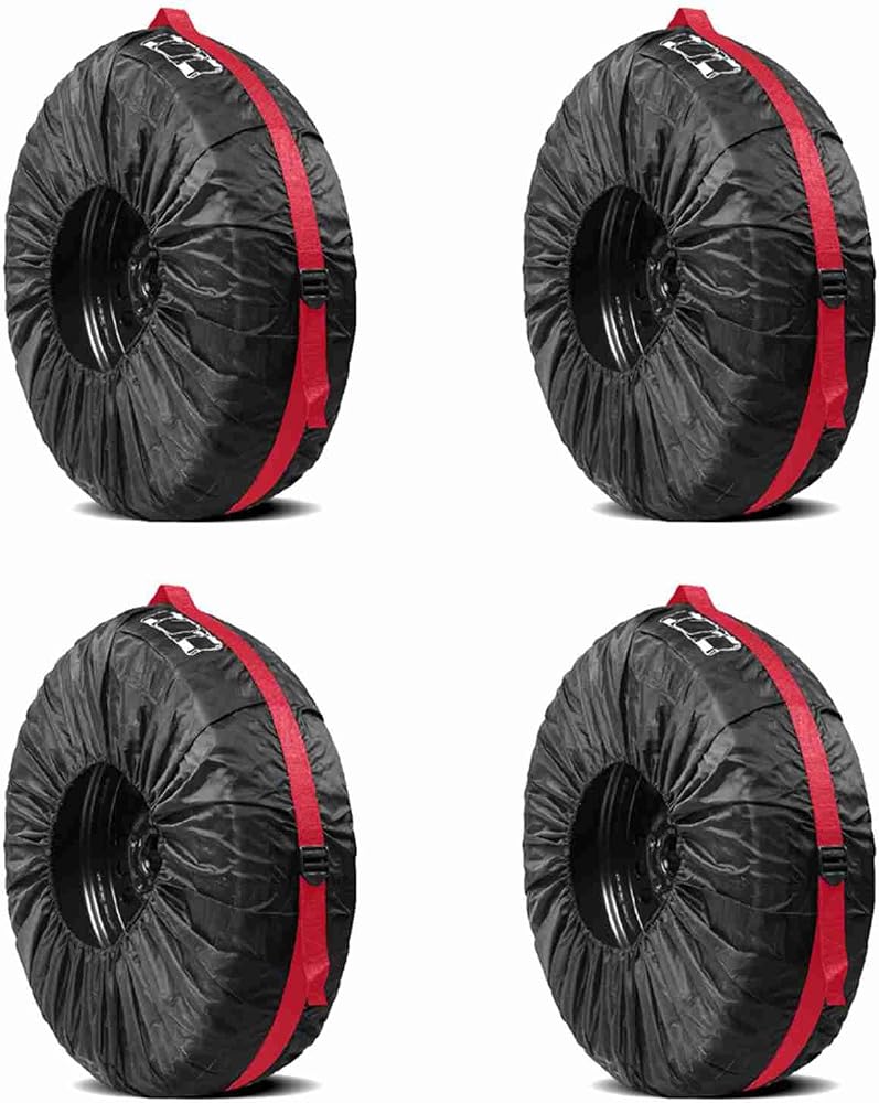 Eacam Spare Tire Cover, 190T Waterproof Protection (4 Pieces Size L) - Image 1