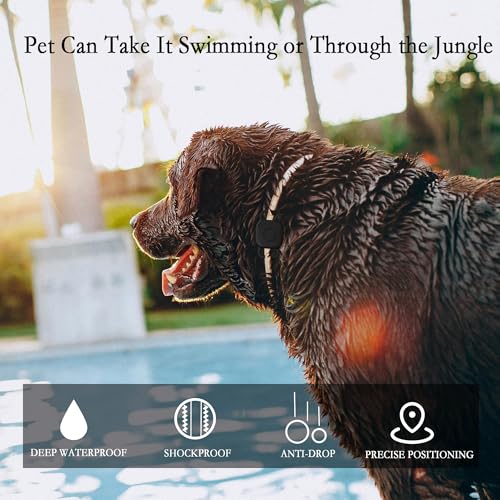 GudCoaks Waterproof Dog Collar Holder for Tile Life360 Mate 2024/2022 Tracker, Anti Lost Soft Silicone Case for cat pet Necklace, Protective Cover Accessories for Tile Tracker Finder (Black/Green/Pink/Blue) - Image 3