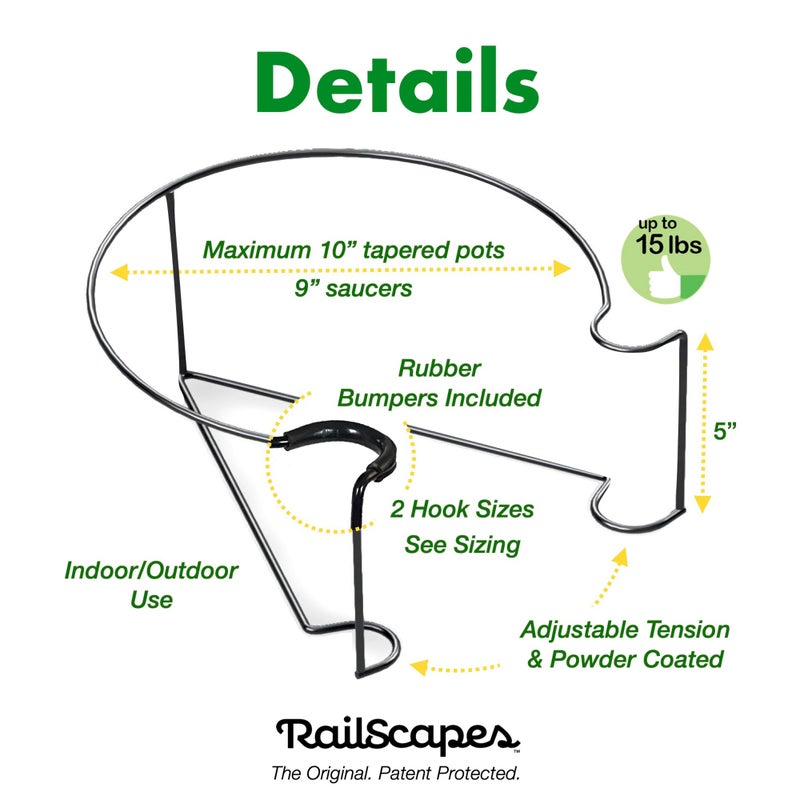 Bloem Railscapes Floating Railing Plant Clip for 1.25â€ - 1.5â€ Thick Spindles - Image 3