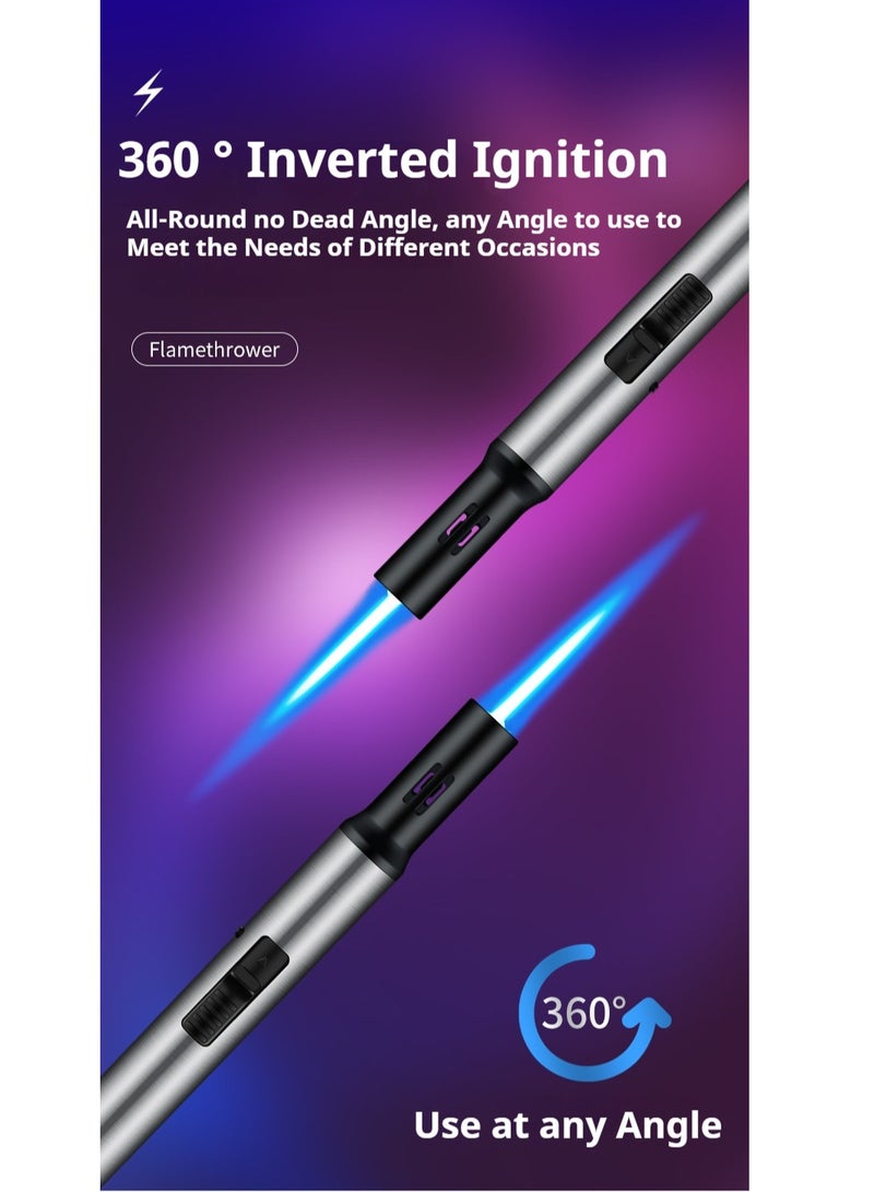 JiFENG Torch Lighters, Adjustable Jet Flame Butane Lighter-Refillable Suitable Moxibustion,Candles,Kitchen(Butane Not Included) - Image 5