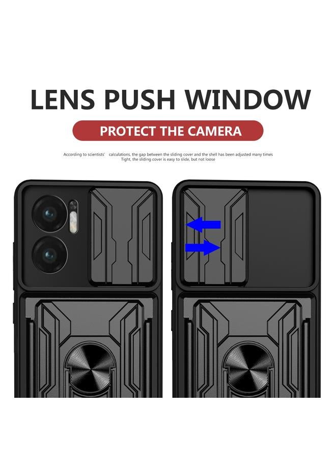اس-توب جراب لهاتف Redmi 10 5G Sliding Camshield TPU+PC جراب هاتف مع فتحة بطاقة - Image 3
