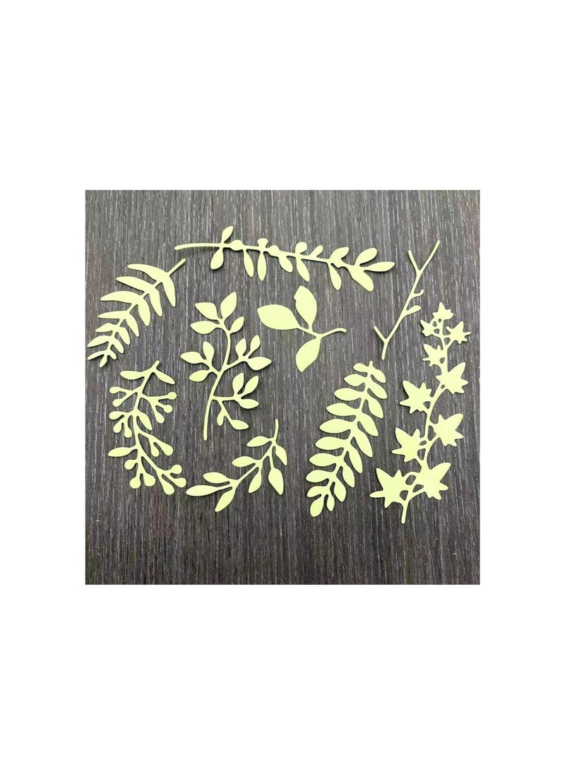 silvercnc - Leaf Cutting Dies Plants Grass Metal Template Embossing Die Cuts Stencil for Card Making Scrapbooking Album Crafts - Image 1