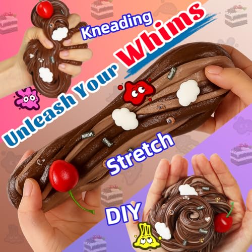WATERELF Butter Scented Slime for Girls 1012 Big Slime for Kids Boys Party Favor Stress Relief Special Toys for Birthday Present 529 Oz BS008Cherry Cake - Image 5