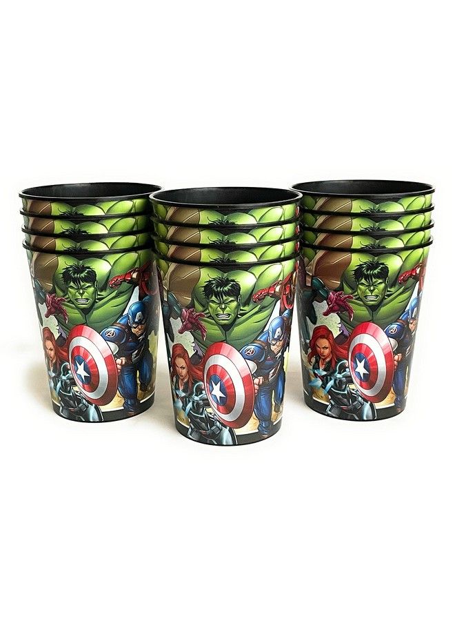 Unique Marvel Avengers Superhero Birthday Party Supplies Set Of 12 16Oz Plastic Reusable Favor Cups - Image 3