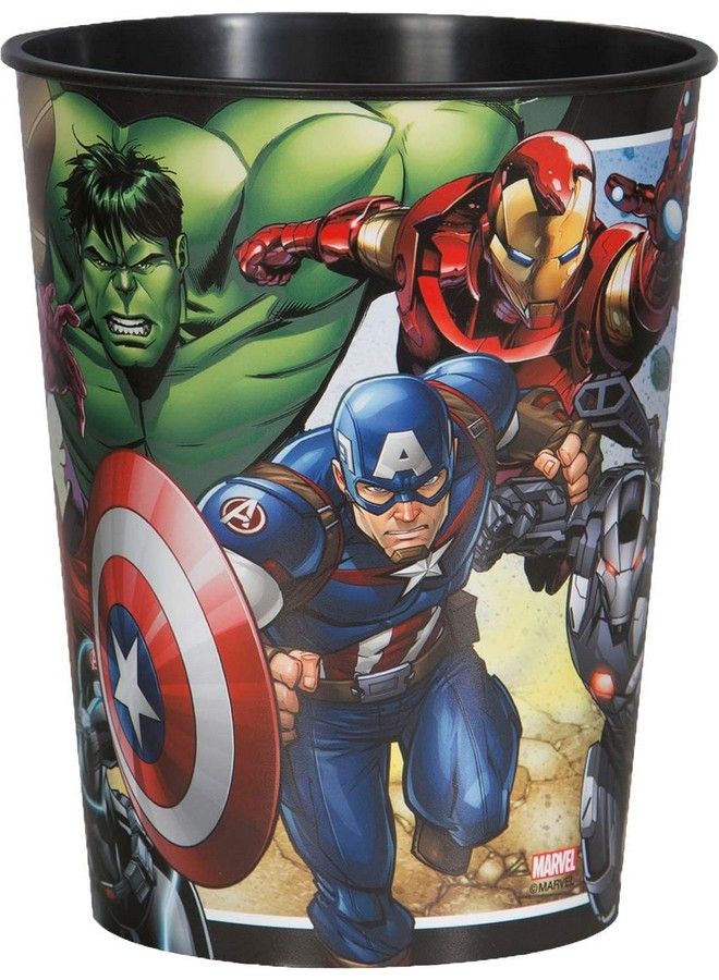 Unique Marvel Avengers Superhero Birthday Party Supplies Set Of 12 16Oz Plastic Reusable Favor Cups - Image 5