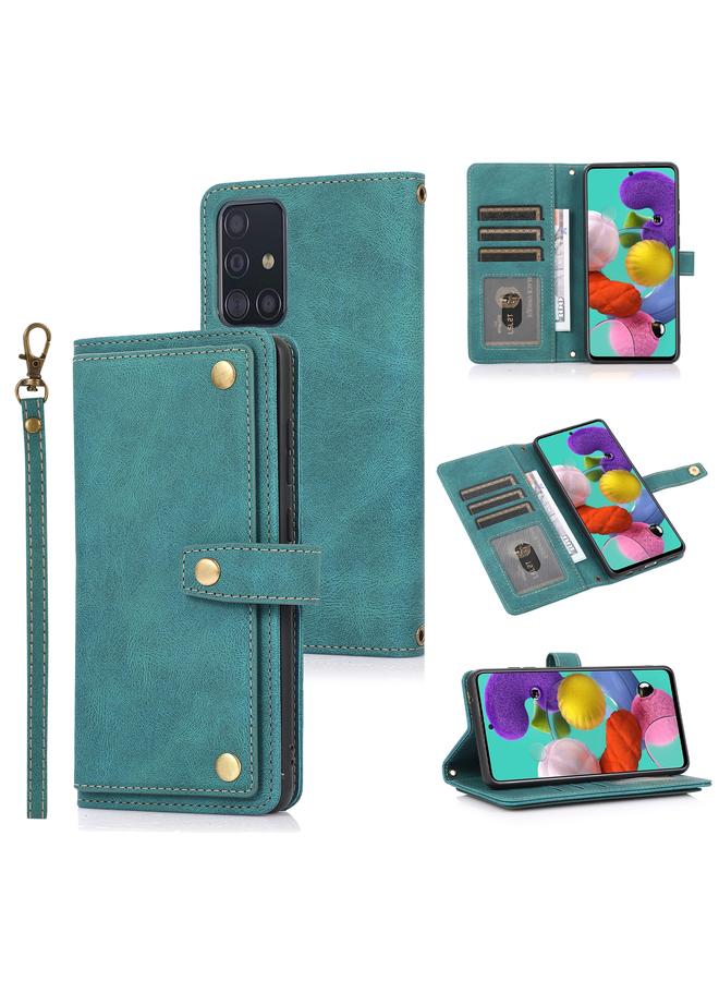 S-TOP Case For Samsung Galaxy A51 4G PU + TPU Horizontal Flip Leather Case with Holder & Card Slot & Wallet & Lanyard - Image 1