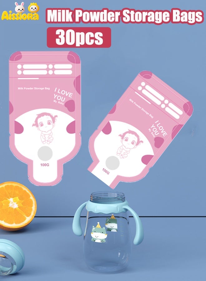 Aissiora 30PCS Baby milk sealed bag Milk powder is divided into bags Convenient milk powder pouches Disposable milk storage bags Baby milk powder is divided into bags - Image 1