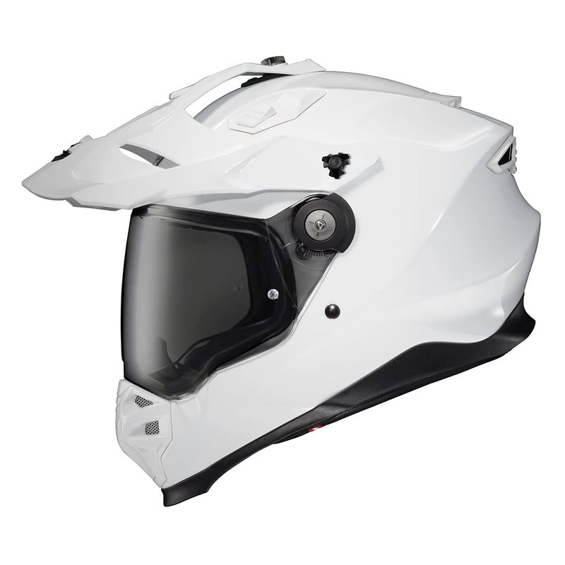 ScorpionEXO XT9000 Full Face Carbon Fiber Adventure Motorcycle Helmet with Pinlock Ready Shield Bluetooth Ready Speaker Pockets DOT ECE Solid Gloss White XLarge - Image 2