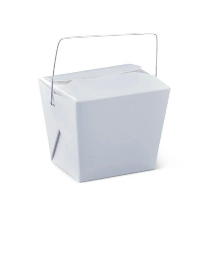 SKP Plastic Paper Bag with Wire Handle – 8 oz (25 pcs) 