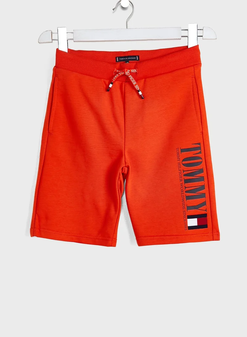 TOMMY HILFIGER Kids Logo Sweat Shorts