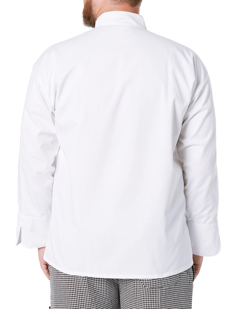 Uncommon Threads unisex adult Classic 10 Button Chef Coat Shirt, White, Small US - Image 2