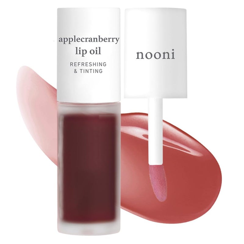 NOONI Korean Lip Oil - Applecranberry | Long-Lasting, Moisturizing, Plumping, Revitalizing for Dry Lips, Waterproof, No Peel Off, Hydrating, Stocking Stuffers, Gifts For Teen Girls, 0.12 FL Oz - Image 1