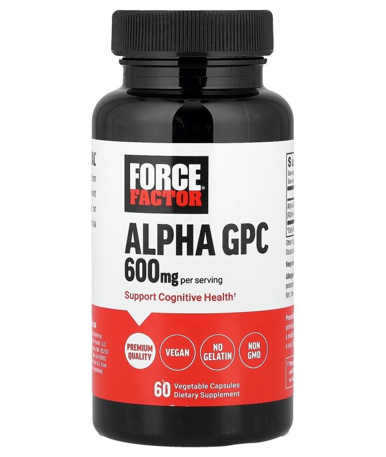 Force Factor Alpha GPC 60 Vegetable Capsules (300 mg per Capsule)