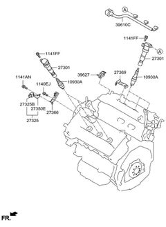 HYUNDAI Spark Plug 4 Pcs (Elantra 2020 - 2023 CN7 2.0 MPI (PLTM) )HY-1887111075  - Image 4