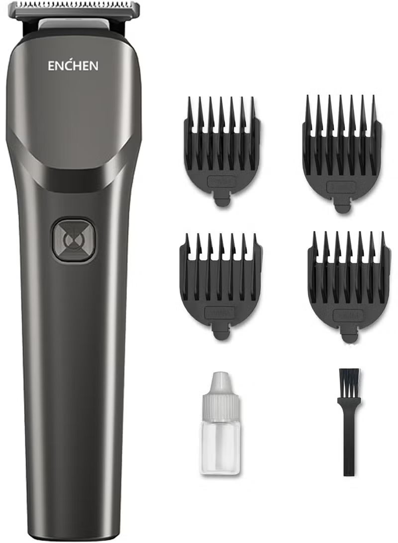 ENCHEN Electric Body Hair Trimmer Cordless Shaver Trimmer for Men Women IPX7 Waterproof Type-C Fast Charging with Rechargeable Battery Travel Lock 6000RPM (Gray) - Image 1