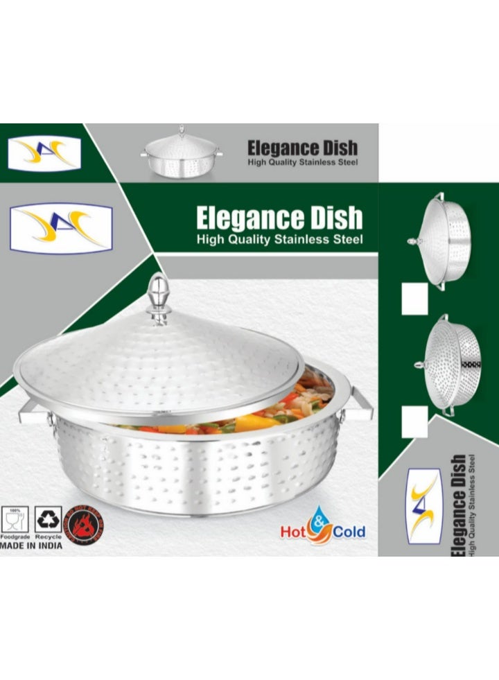 Jac Elegance Stainless Steel Dish Silver - Image 2