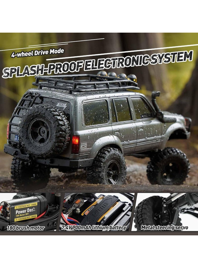 FMS 1/18 FCX18 Toyota Licensed RC Crawler with Remote, 2 Speed Switch, Battery  - Image 3