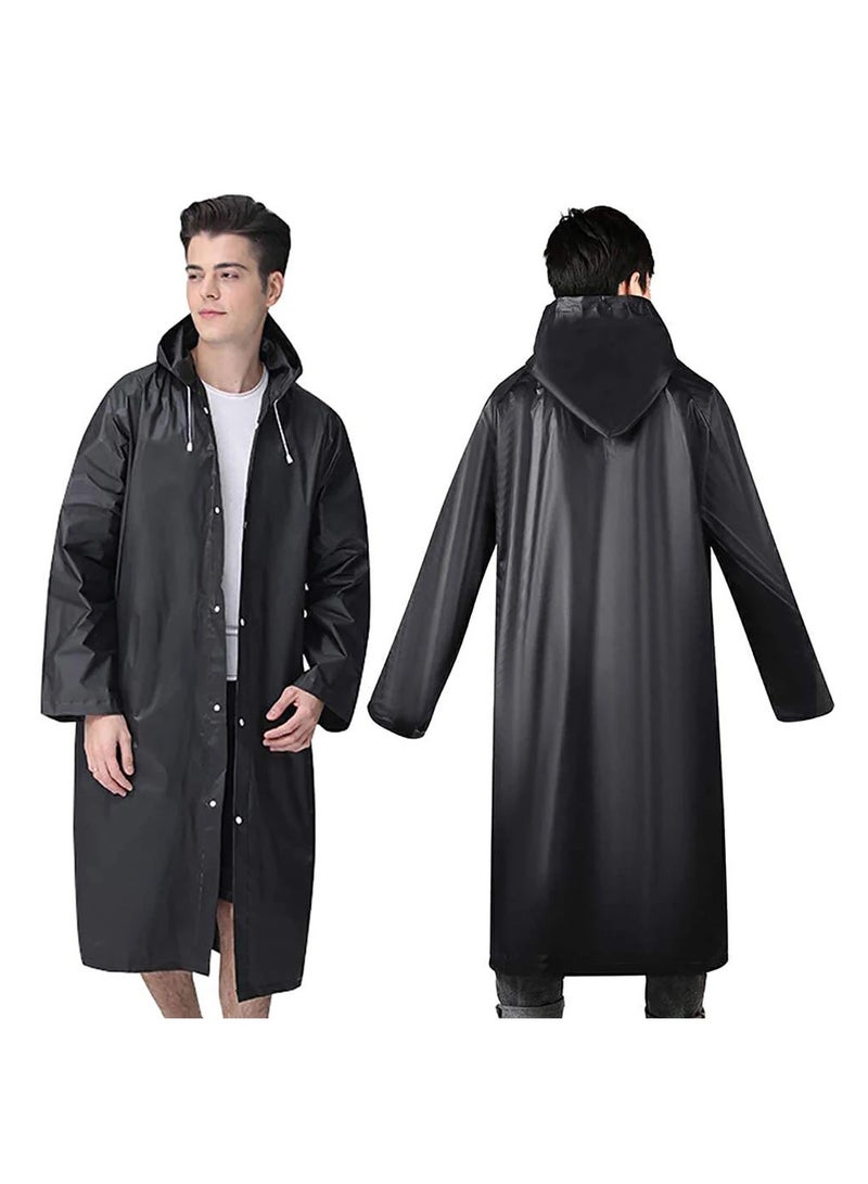 Generic Adult Raincoat Rain Poncho Portable Raincoat with Hood Reusable Waterproof Rain Poncho Suitable for Travel Emergencies and Fishing  - Image 1