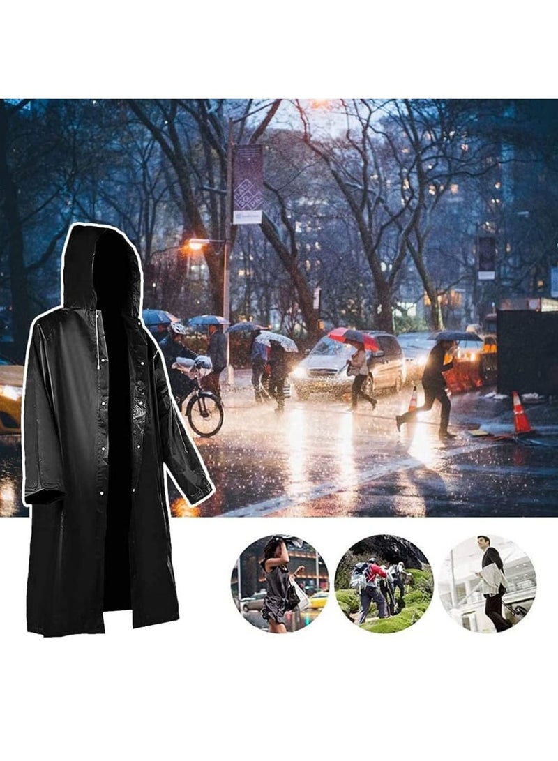 Generic Adult Raincoat Rain Poncho Portable Raincoat with Hood Reusable Waterproof Rain Poncho Suitable for Travel Emergencies and Fishing  - Image 5