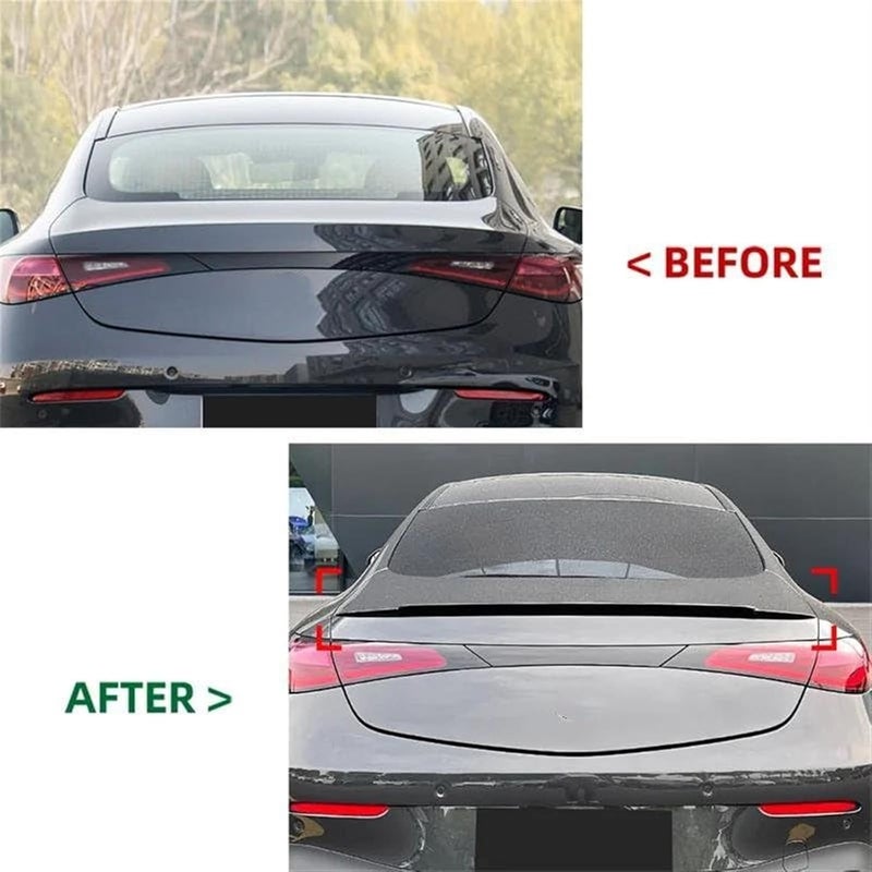 QASULER Glossy Black Rear Bumper Spoiler for CLE Coupe C236 2024+ - Image 2