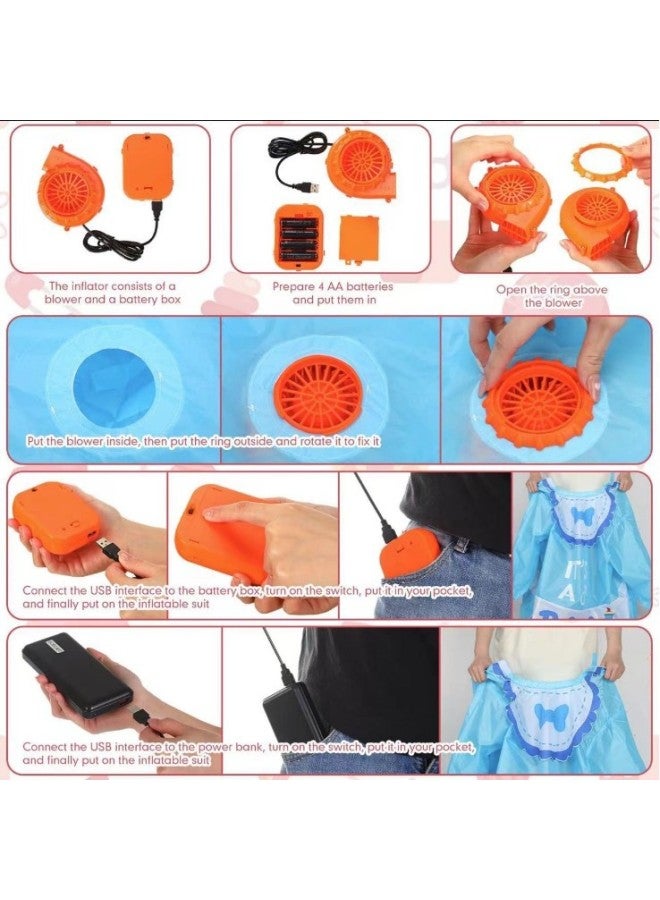 مضحك مضحك صبي فتاة طفل نفخ كوس هالوين دمية طفل عملاقة نفخ أداء الطفل دعوى-اللون: صور المنتج - Image 3