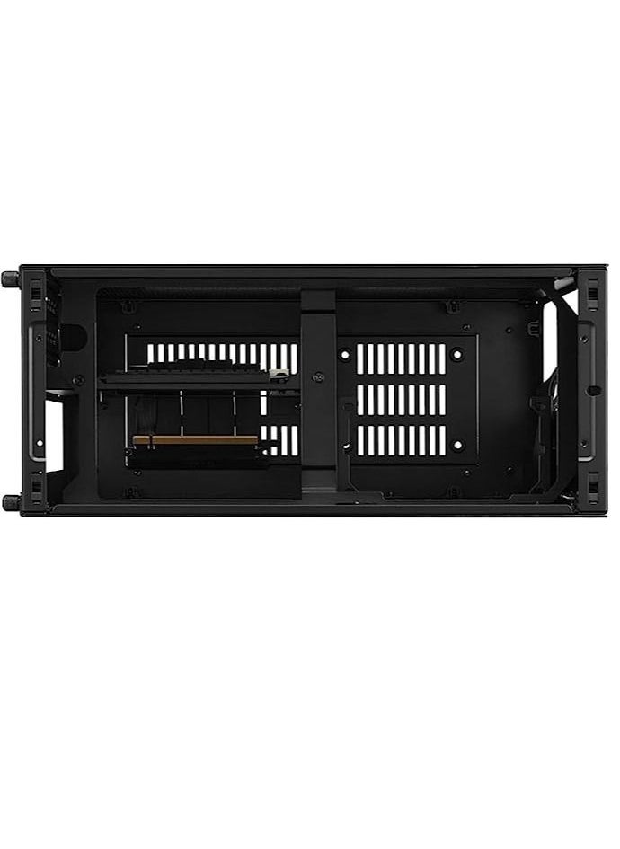 LIAN LI - LI A4-H2O Black SPCC / Aluminum Mini-ITX Computer Case, PCI4.0 Riser Card Cable Included - A4-H2O X4 BLACK - Image 1