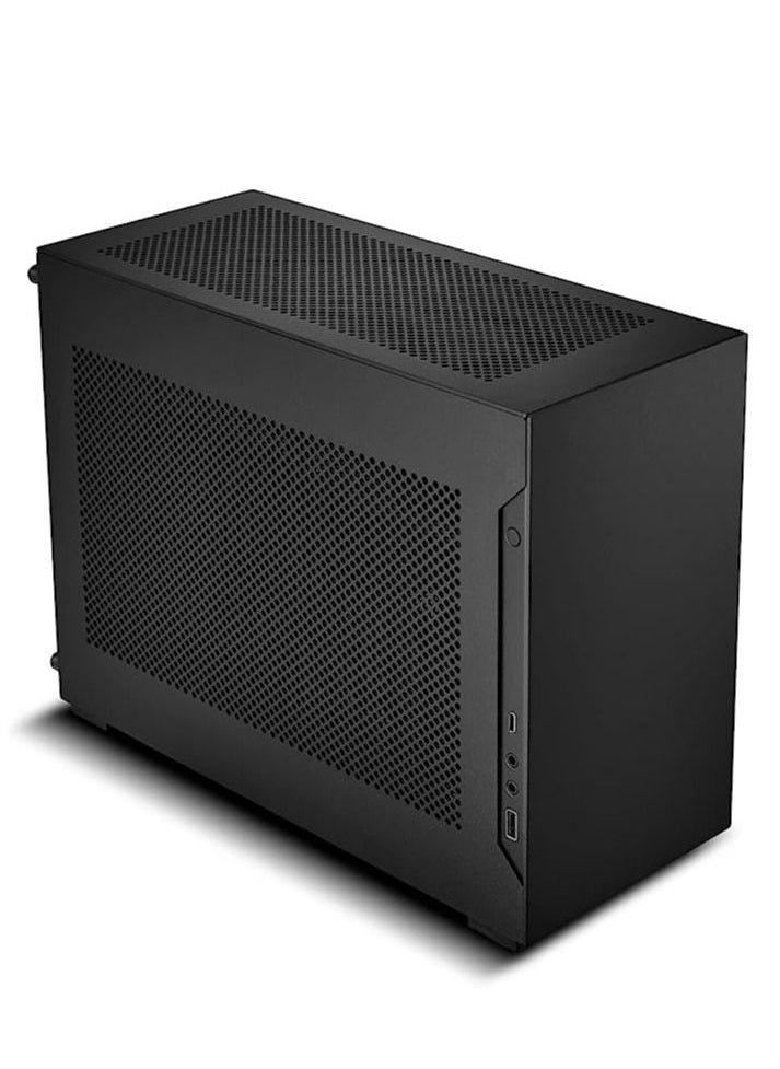 LIAN LI - LI A4-H2O Black SPCC / Aluminum Mini-ITX Computer Case, PCI4.0 Riser Card Cable Included - A4-H2O X4 BLACK - Image 1