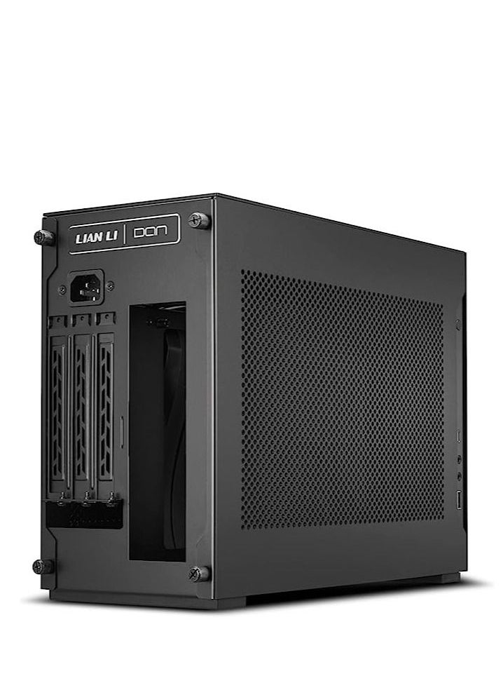 LIAN LI - LI A4-H2O Black SPCC / Aluminum Mini-ITX Computer Case, PCI4.0 Riser Card Cable Included - A4-H2O X4 BLACK - Image 1
