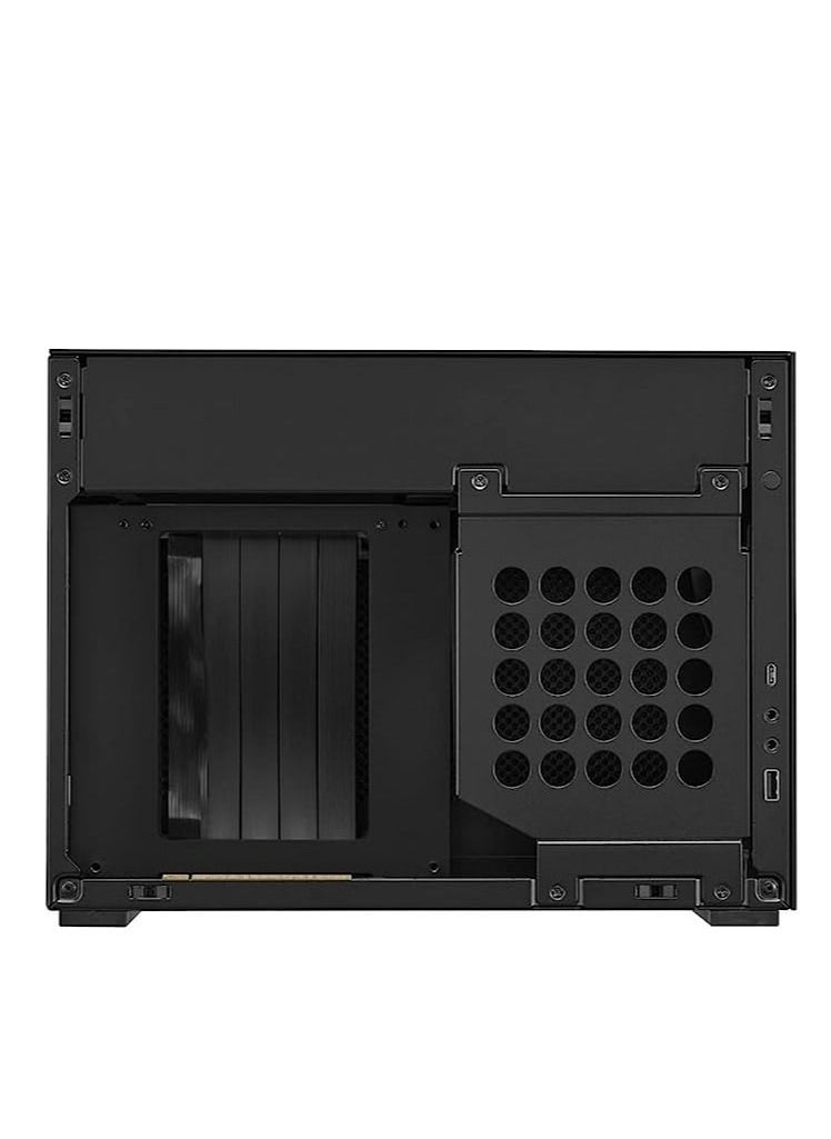 LIAN LI - LI A4-H2O Black SPCC / Aluminum Mini-ITX Computer Case, PCI4.0 Riser Card Cable Included - A4-H2O X4 BLACK - Image 1