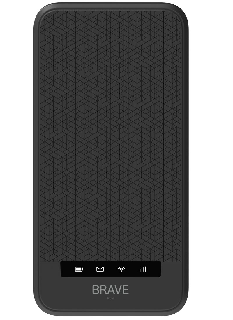 Brave - Mobile 5G Wi-Fi 6 Router, ZLT X32, 10000 mAh Battery Power Bank NFC, Supports All Network Brave - Image 1