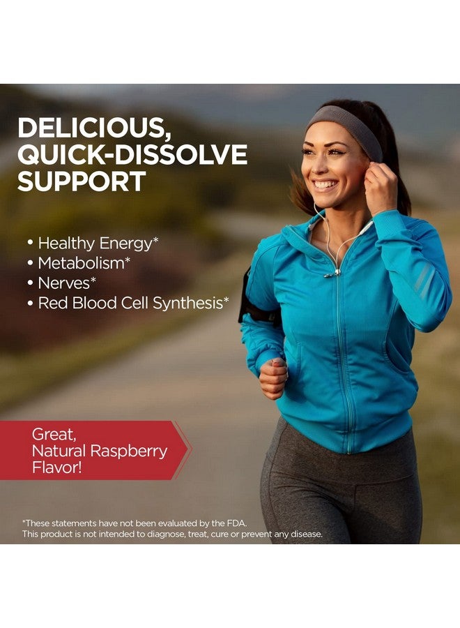 KAL Vitamin B12 Methylcobalamin 1000Mcg Healthy Energy Metabolism Nerve & Red Blood Cell Support* Fast Dissolve Activmelt Optimal Absorption Natural Raspberry Flavor 90 Servings 90 Micro Tabs - Image 5