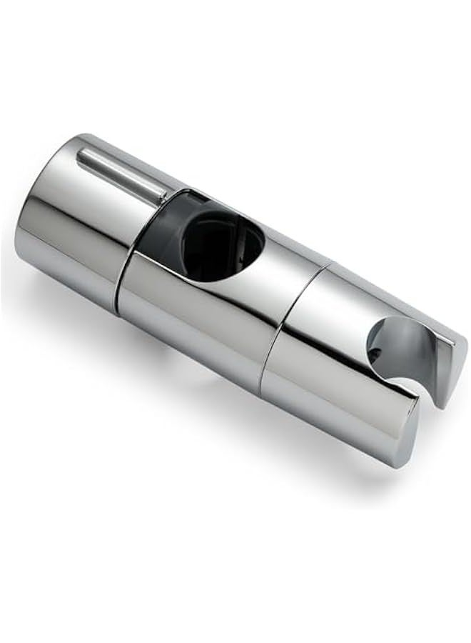 Adjustable Shower Head Bracket for Slide Bar Detachable Clamp Holder 360 Degree Rotating Chrome Finish Compatible with Hand Showers 19 to 25 Millimeters Diameter - Image 1