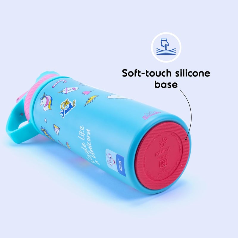 Rabitat ZYLO Personalized Vacuum Insulated Water Bottle Mad Eye 550ml | 2 Years Brand Warranty | Water Bottle for School Kids | Upto 24 hrs Hot and Cold Steel Water Bottle | ISI Certified - Image 5
