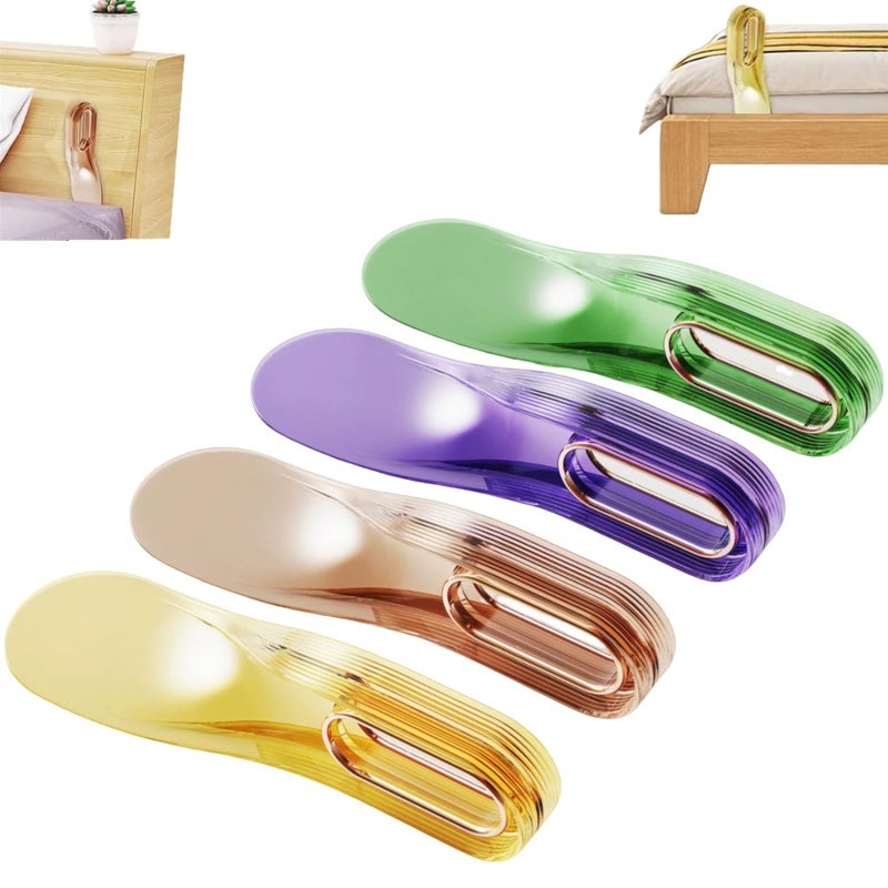 Mattress Lifter 2-Pack 2-In-1 Design Ergonomic Curved Handle - Effortless Insertion Bed Sheet Tool for Solo Bed Making & Bedroom Use - Image 1