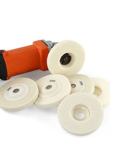 Y&D 6pcs Sponge Fiber Polishing Pads 4 Inch for Marble Tile Quartz Granite Concrete Countertop Renovation  - Image 1