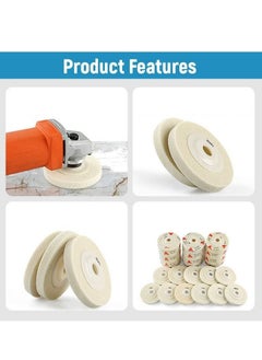 Y&D 6pcs Sponge Fiber Polishing Pads 4 Inch for Marble Tile Quartz Granite Concrete Countertop Renovation  - Image 4