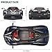 RZAPE Car Toys for Boys 1 18 Scale Diecast Cars Compatible for Pagani Huayra Dinastia Model Car Kits CollectionMetal Pull Back Cars with Light and SoundToy Cars for Boys Age 47Blue - Image 4