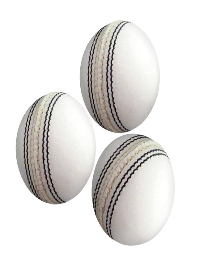 UchampS Cricket Leather Ball 4 Piece White (2)