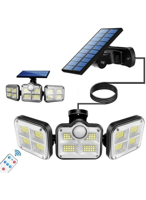 Remote Control Solar Powered 122 LED Motion Sensor Garden Lighting Street Lamp