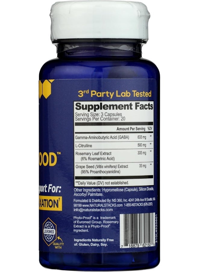 ناتشورال ستاكس مكمل جابا - للاسترخاء العميق والهدوء - 60 كبسولة - Image 5