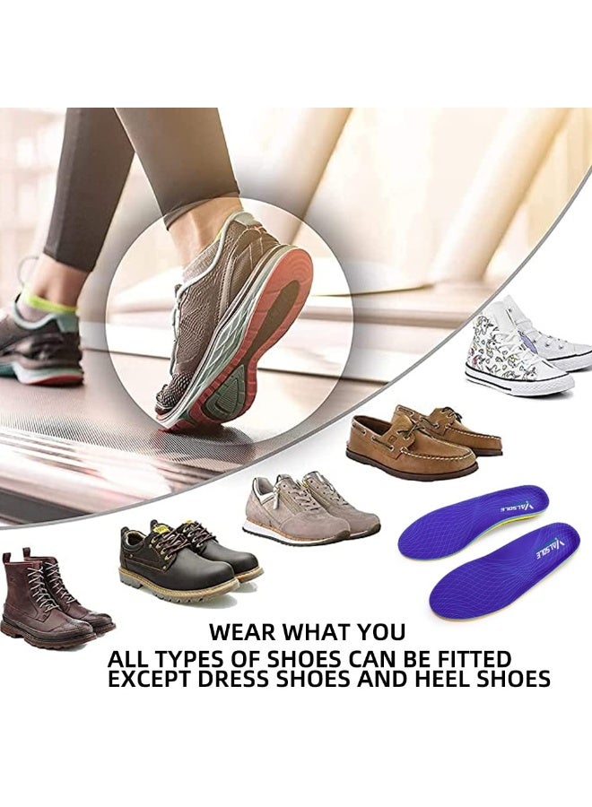 Heavy Duty Support Pain Relief Orthotics - 220+ lbs Plantar Fasciitis High Arch Support Insoles for Men Women, Flat Feet Orthotic Insert, Work Boot Shoe Insole, Absorb Shock with Every Step - Image 5