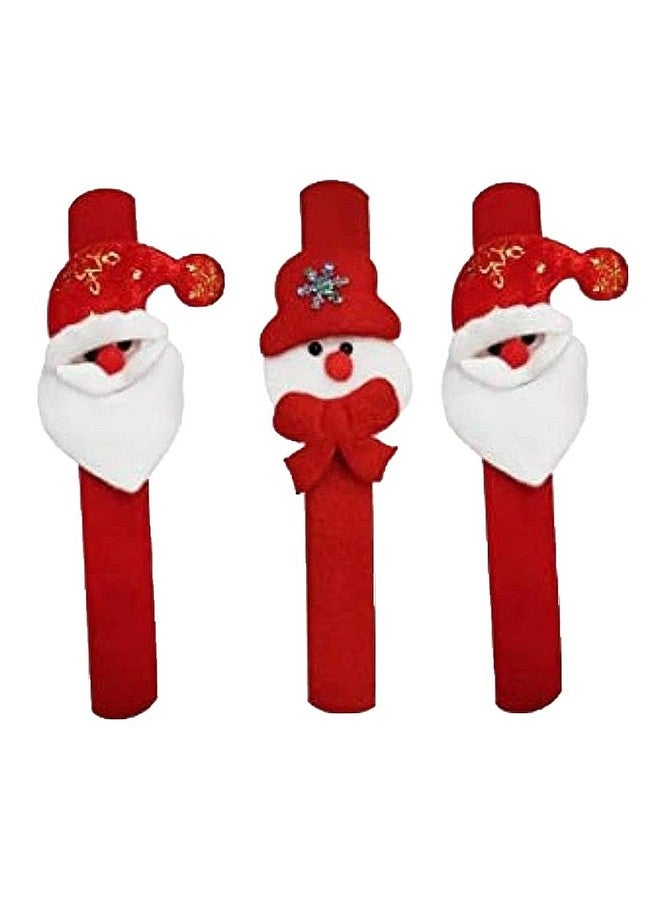 Tickles Tickles Red Santa Claus Christmas Party Hand Bracelet Band for Kids Boys & Girls (Size: 21 cm; Pack of 3)  - Image 2