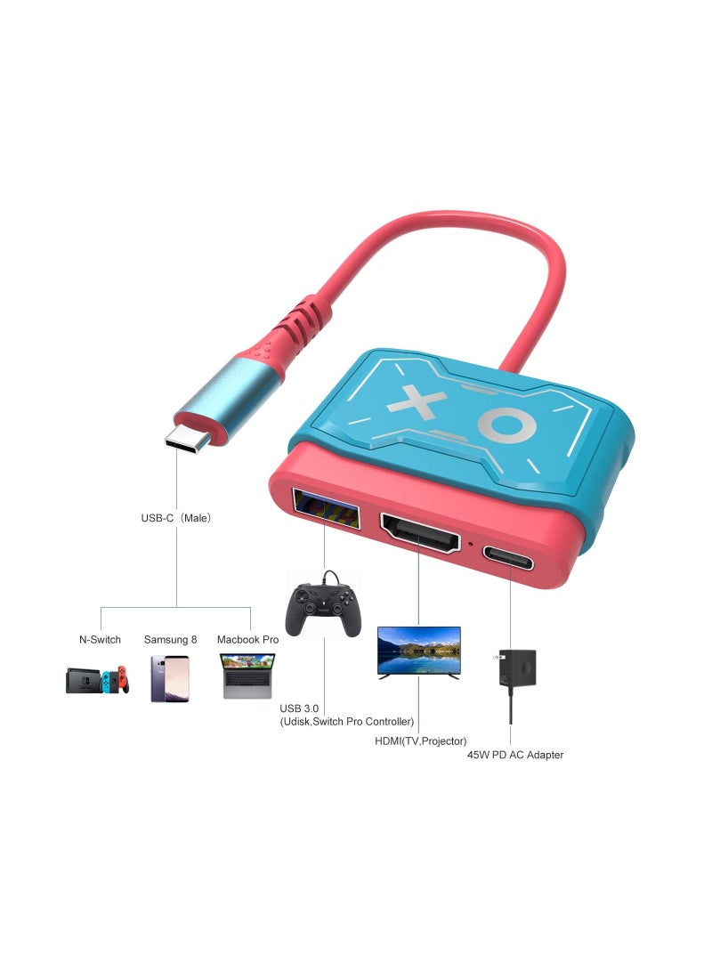 Y&D Switch Dock for Nintendo Switch, Portable TV Charging Docking Station Replacement, HDMI Adapter USB 3.0, Accessories - Image 5