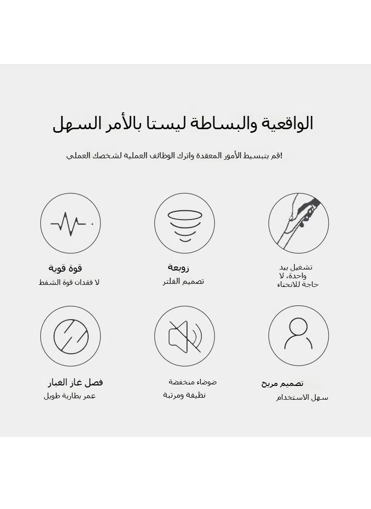 جهاز تنظيف النوافذ، يدوي صغير لاسلكي معدني، متنقل مشحون، جهاز تنظيف النوافذ للاستخدام المنزلي.