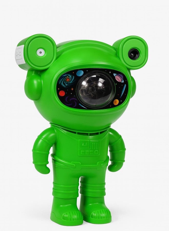 KMJSA Astronaut Galaxy Projector Night Light –360° Rotating Nebula Star Projector,Timer & Adjustable Head–LED Space Lamp for Kids’ Bedroom,Gaming Room,Home & Party Décor(with Speaker INBUILT) (Green) - Image 5