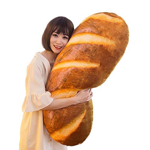 Levenkeness 3D Simulation Bread Plush PillowSoft Butter Toast Bread Food Pillow Lumbar Back Cushion Stuffed Toy for Home Decor 393 - Image 1