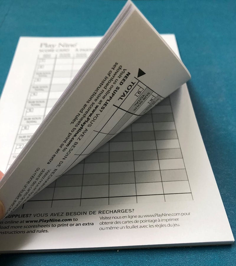 Play Nine: The Card Game of Golf! Original Score Cards- 3 Pack - Image 3
