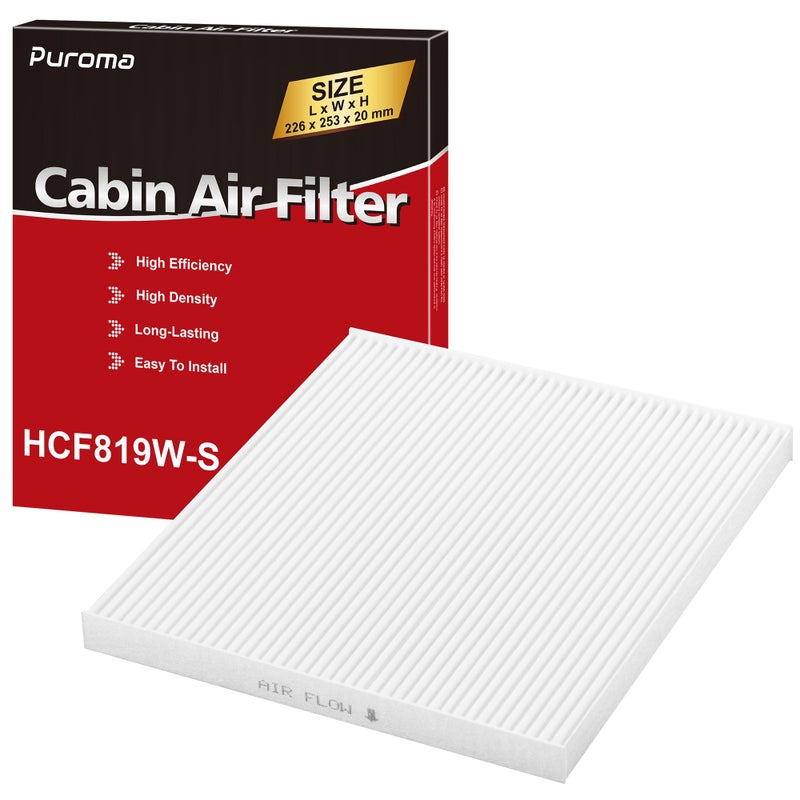 Puroma Cabin Air Filter Replacement for CF11819 Hyundai Azera Santa Fe Sonata Chevrolet Captiva Sport Equinox GMC Terrain Kia Cadenza Optima Sedona Saturn Vue - Image 3